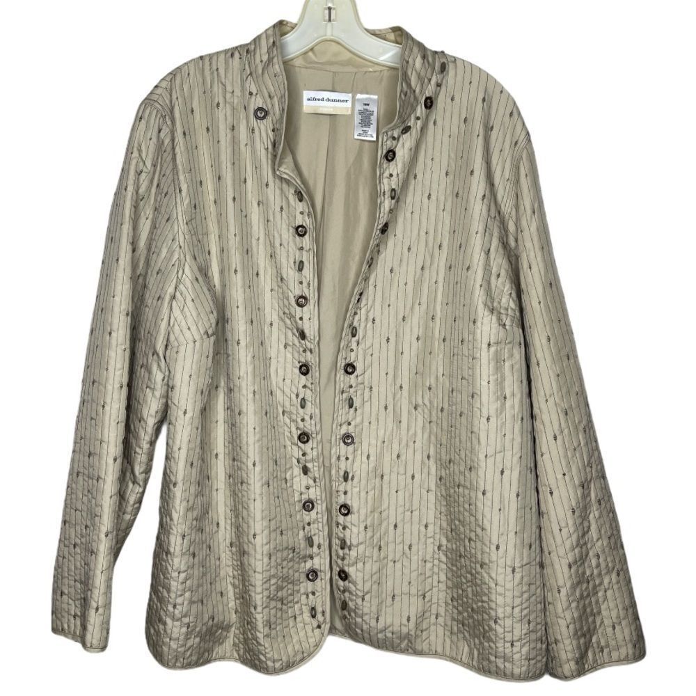 Vintage Alfred‎ Dunner Woman Jacket Tan